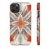 Silver Feather Compass - Impact Resistant Phone Case